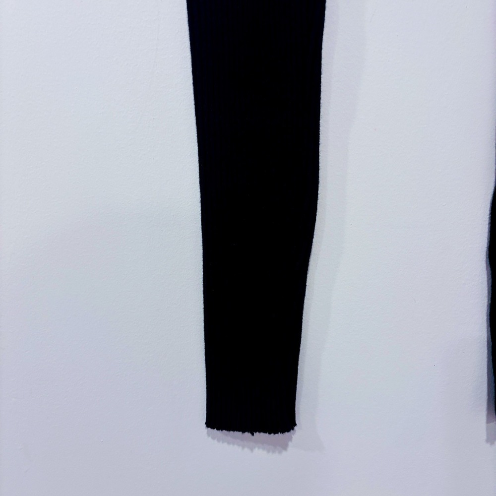 H&M Black Ribbed Leggings | Stretch High Rise Basic | Small - Picture 7 of 7